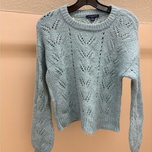 American Eagle Outfitters Soft Blue Knit Sweater